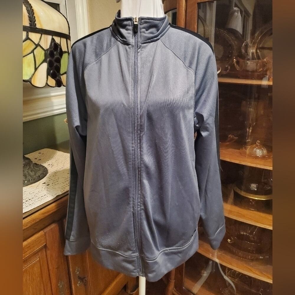 Champion athletic jacket gray and black‎ mens small